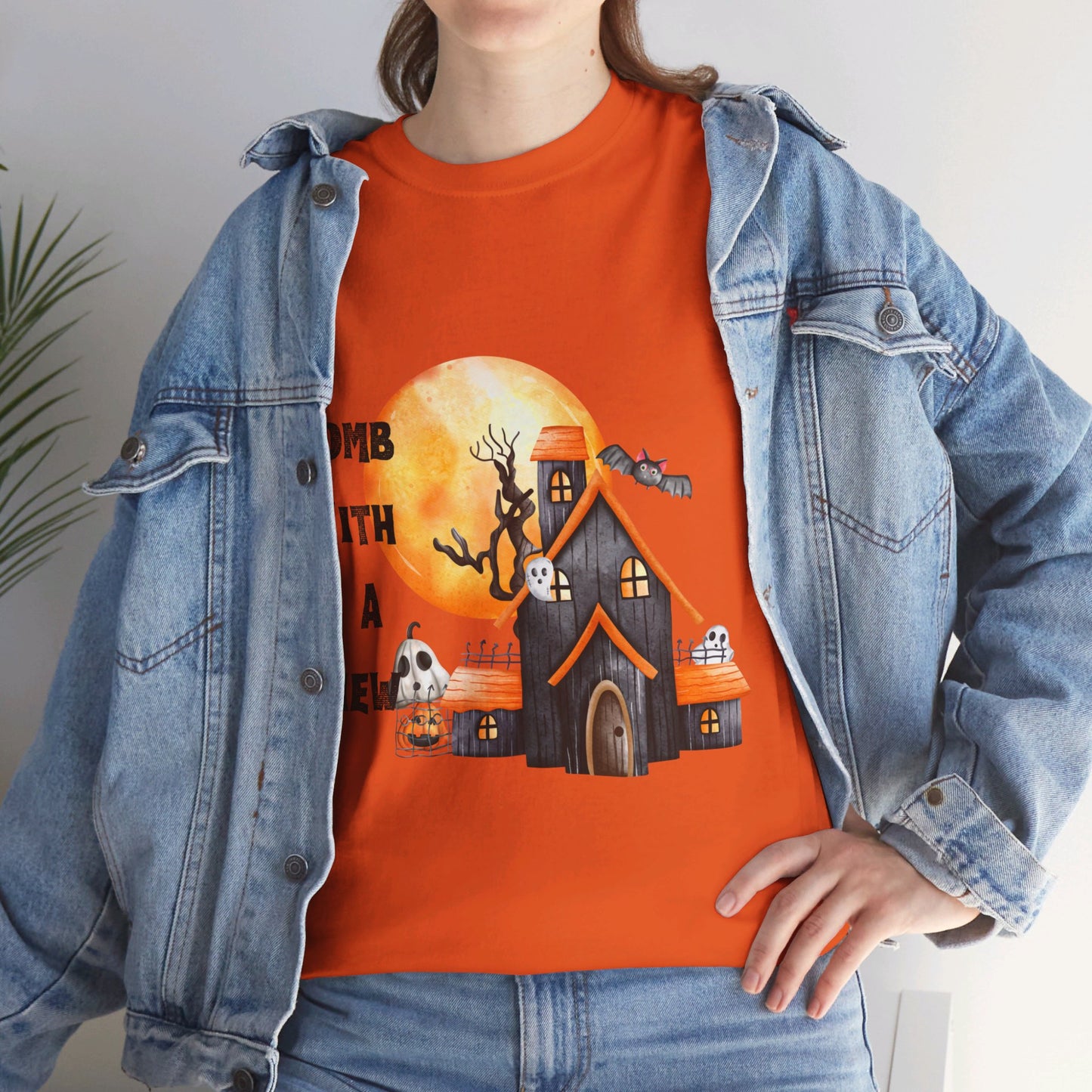 Tomb With A View Halloween Unisex Heavy Cotton Tee