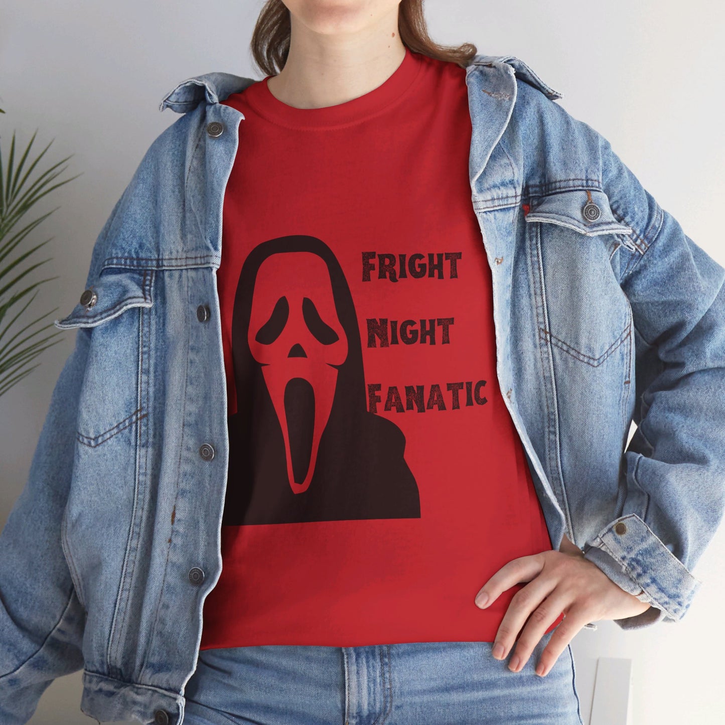 Fright Night Fanatic Halloween Unisex Heavy Cotton Tee