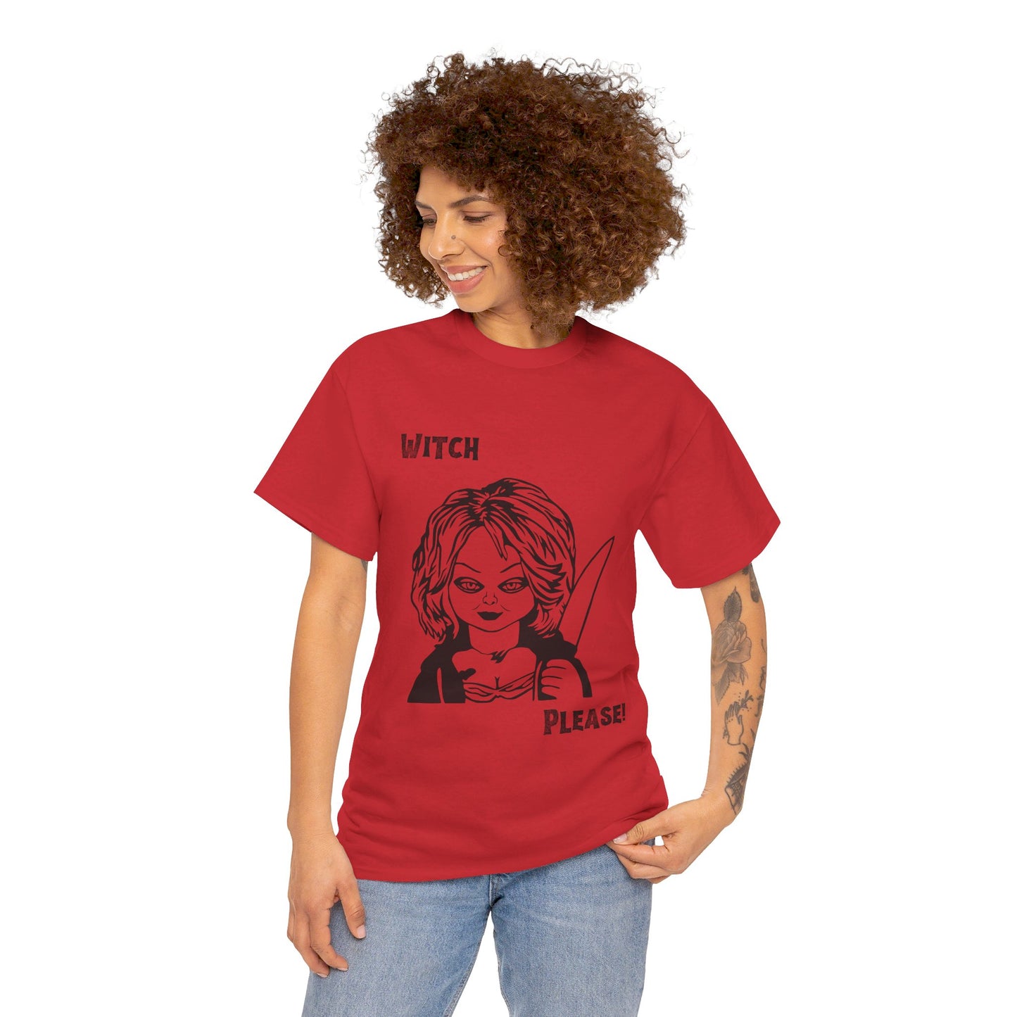 Witch Please Halloween Unisex Heavy Cotton Tee