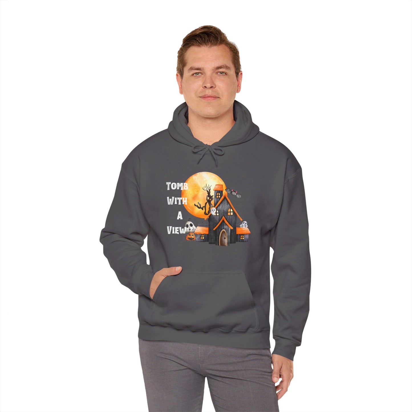 Tomb With A View Hoodie Halloween Unisex Heavy Blend™ Hooded Sweatshirt