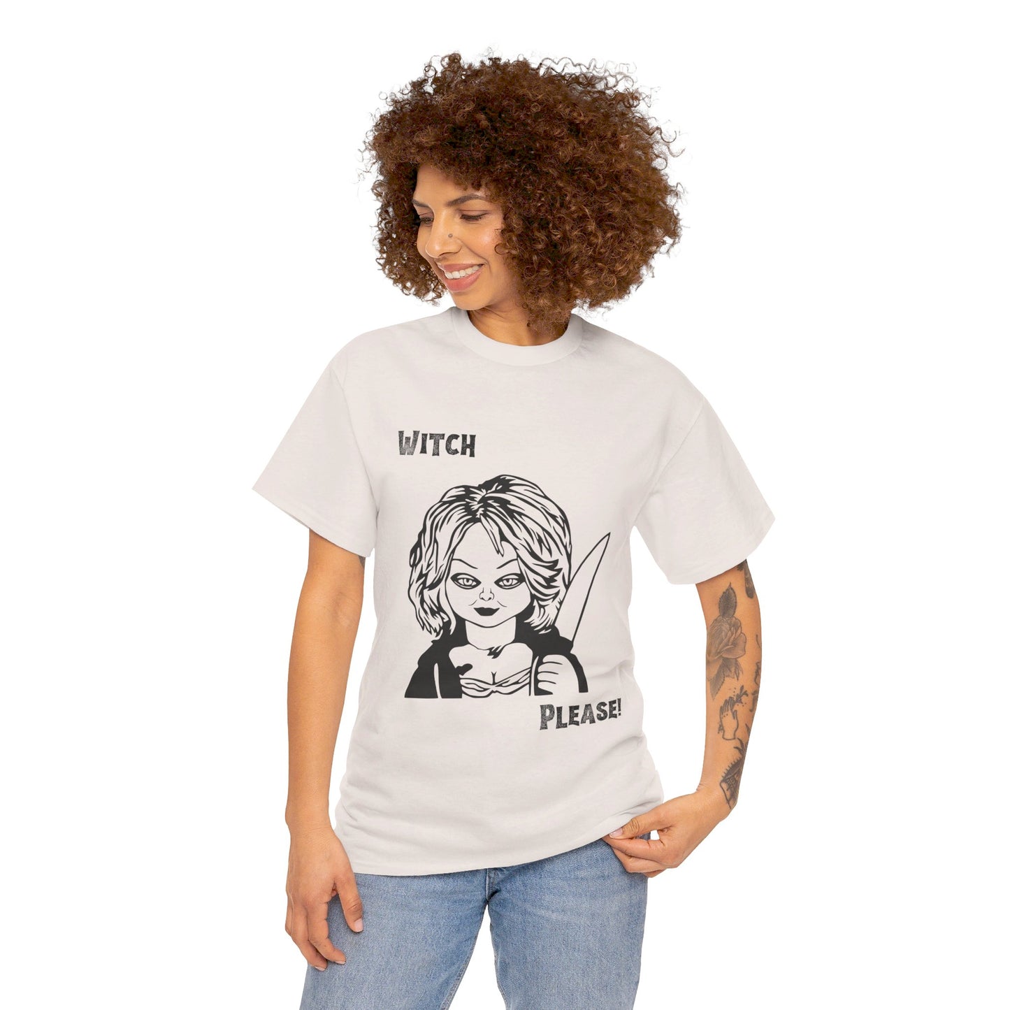 Witch Please Halloween Unisex Heavy Cotton Tee