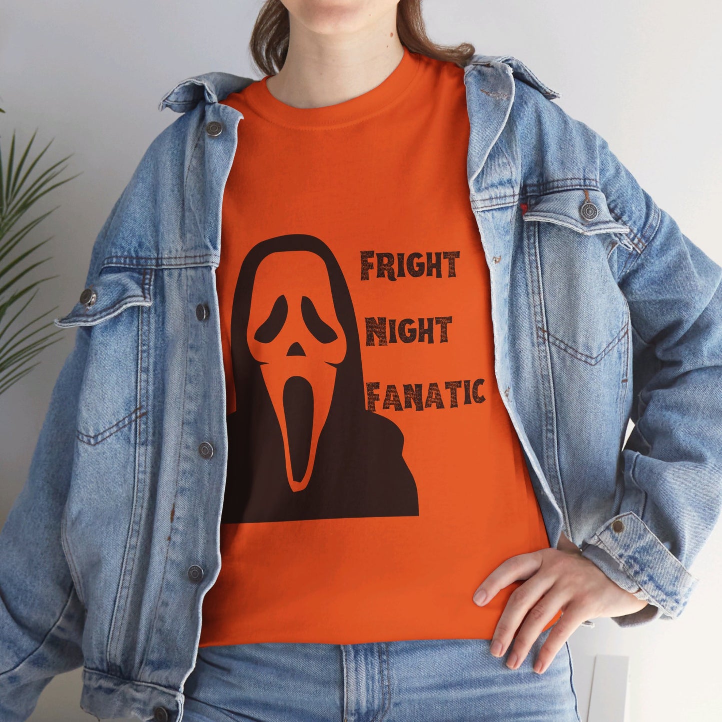 Fright Night Fanatic Halloween Unisex Heavy Cotton Tee