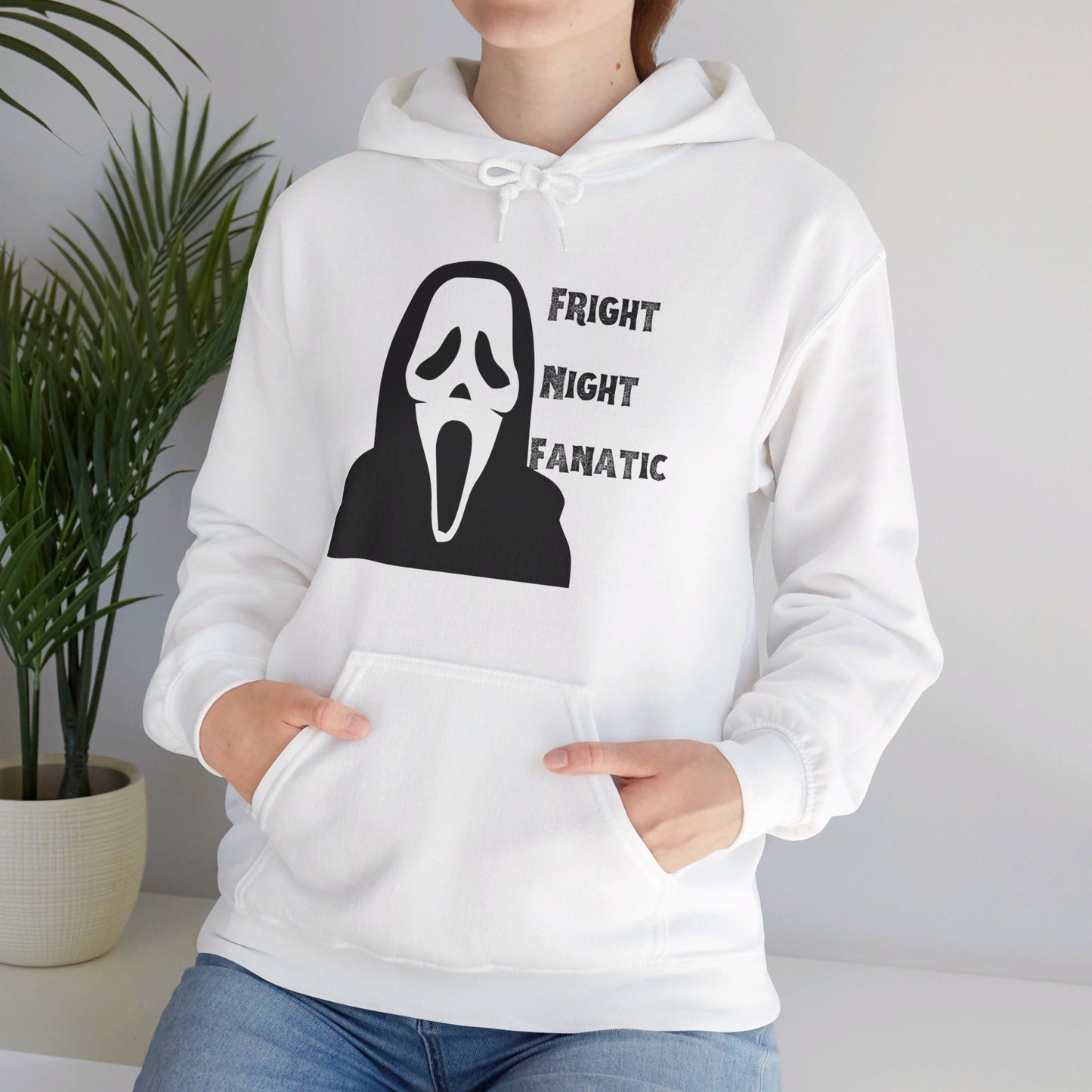 Fright Night Fanatic Hoodie Halloween Unisex Heavy Blend™ Hooded Sweatshirt