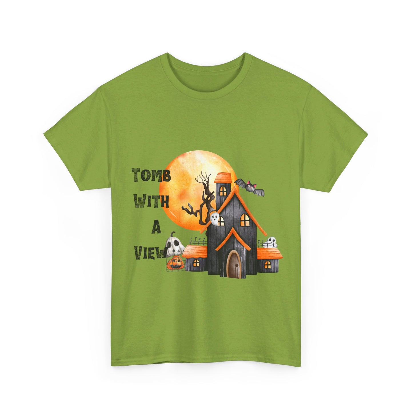 Tomb With A View Halloween Unisex Heavy Cotton Tee