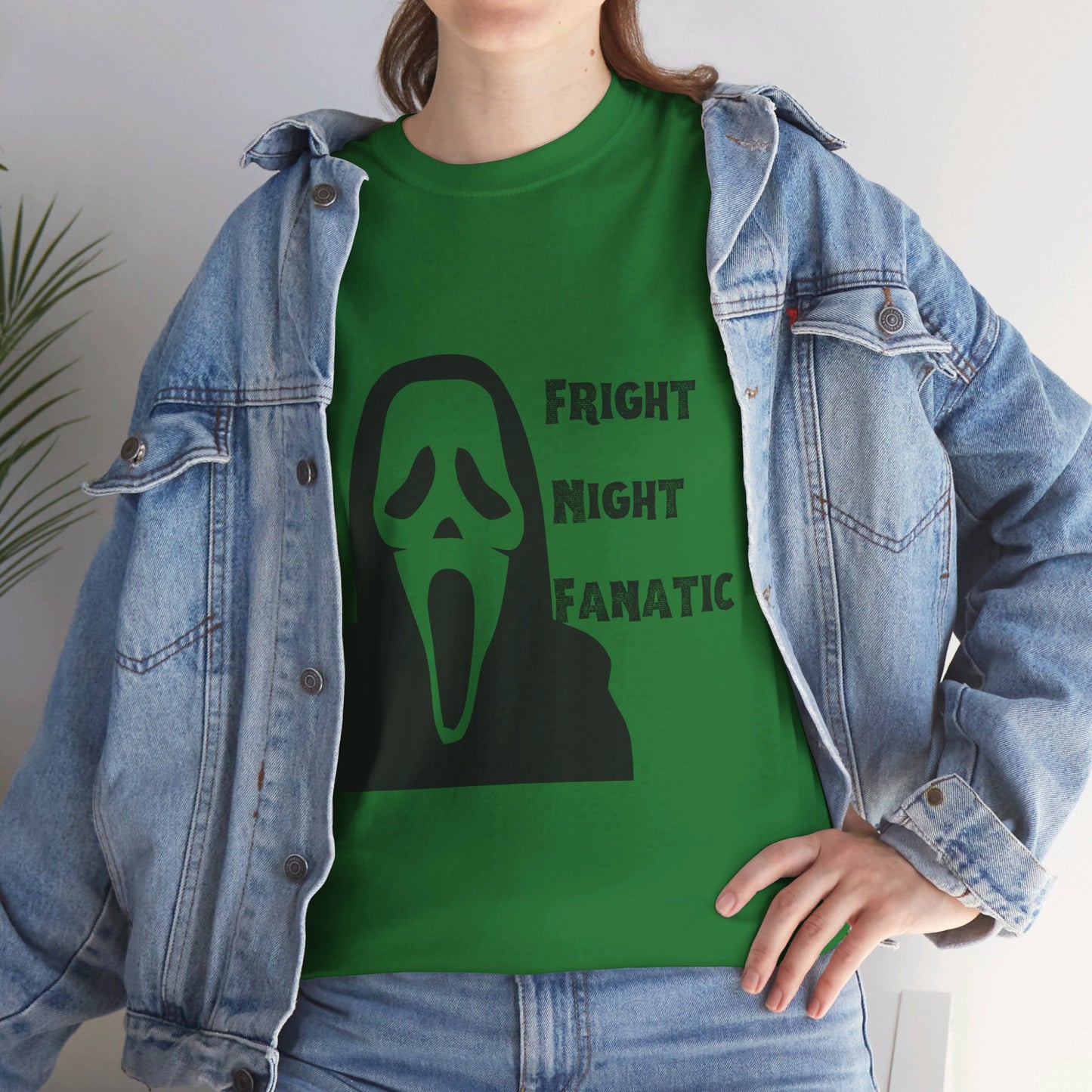 Fright Night Fanatic Halloween Unisex Heavy Cotton Tee