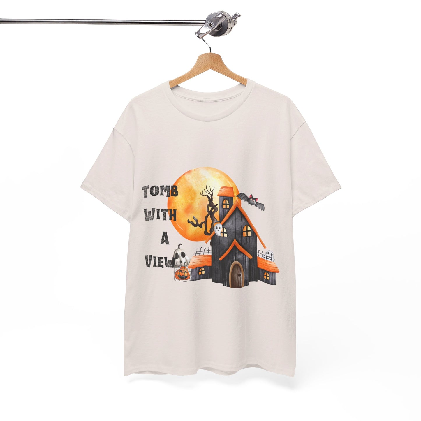 Tomb With A View Halloween Unisex Heavy Cotton Tee