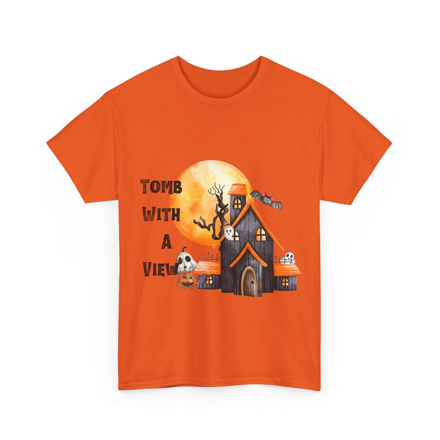 Tomb With A View Halloween Unisex Heavy Cotton Tee