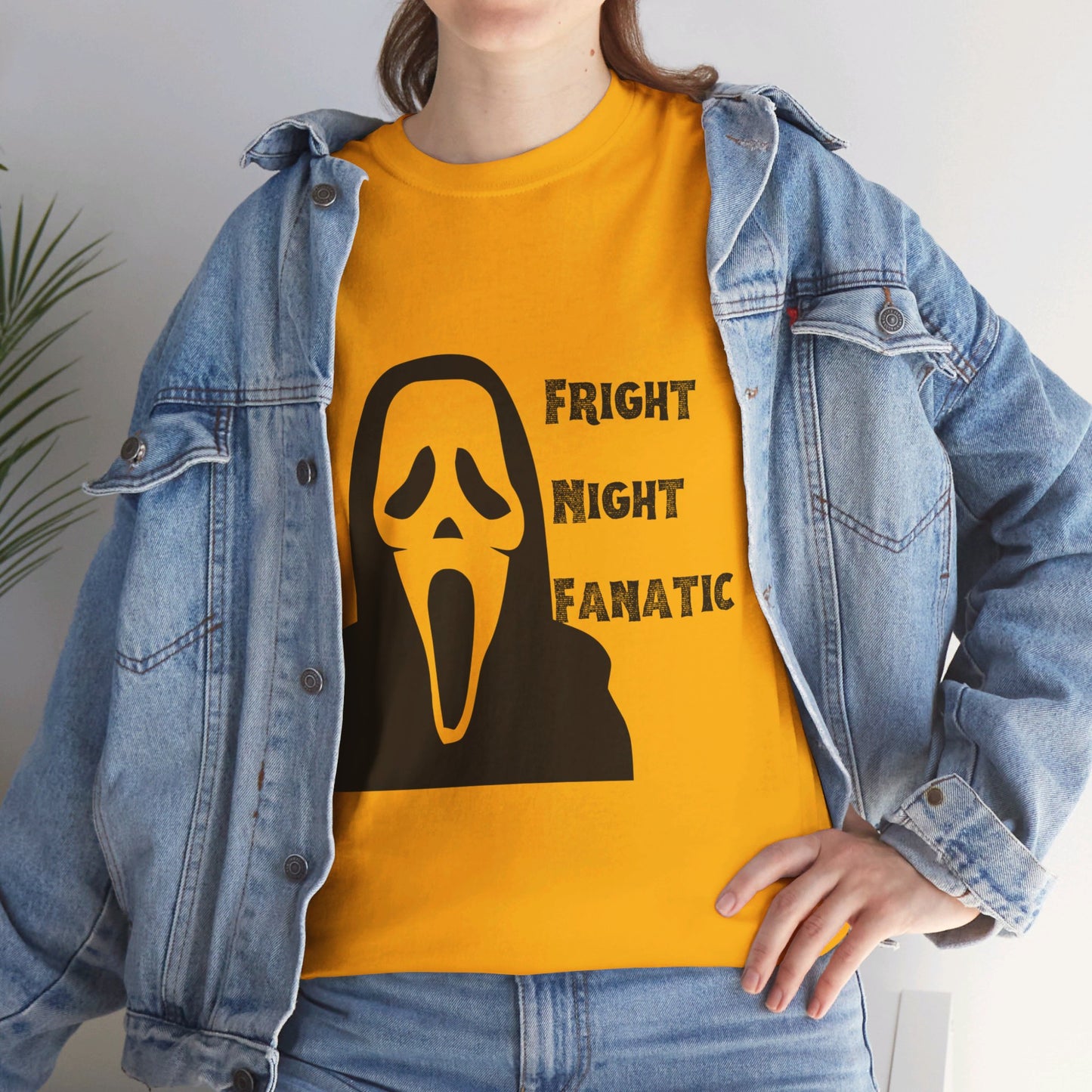 Fright Night Fanatic Halloween Unisex Heavy Cotton Tee