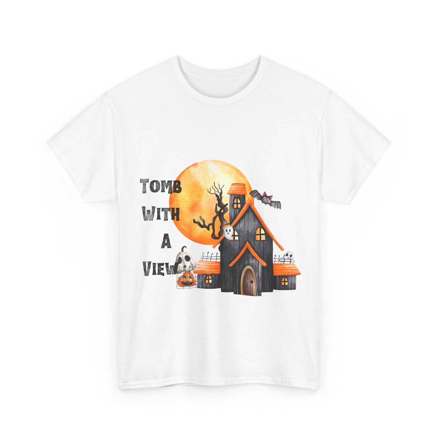 Tomb With A View Halloween Unisex Heavy Cotton Tee