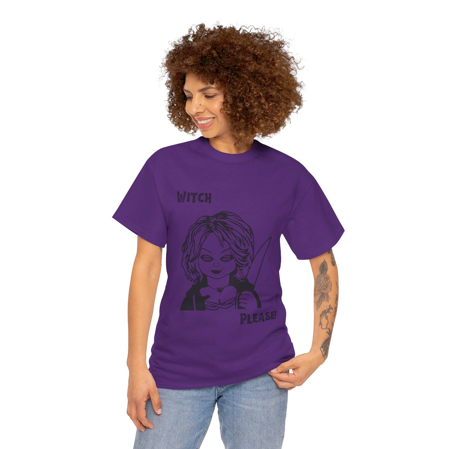 Witch Please Halloween Unisex Heavy Cotton Tee