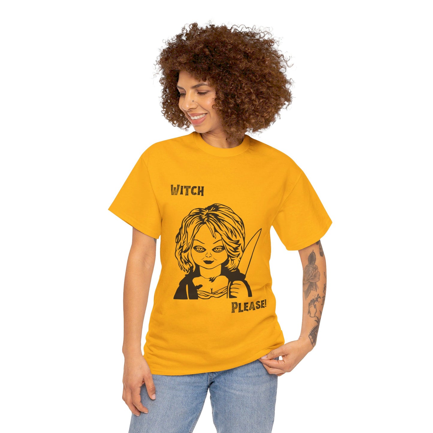 Witch Please Halloween Unisex Heavy Cotton Tee