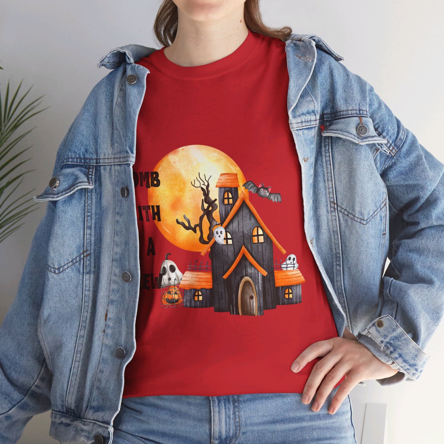 Tomb With A View Halloween Unisex Heavy Cotton Tee