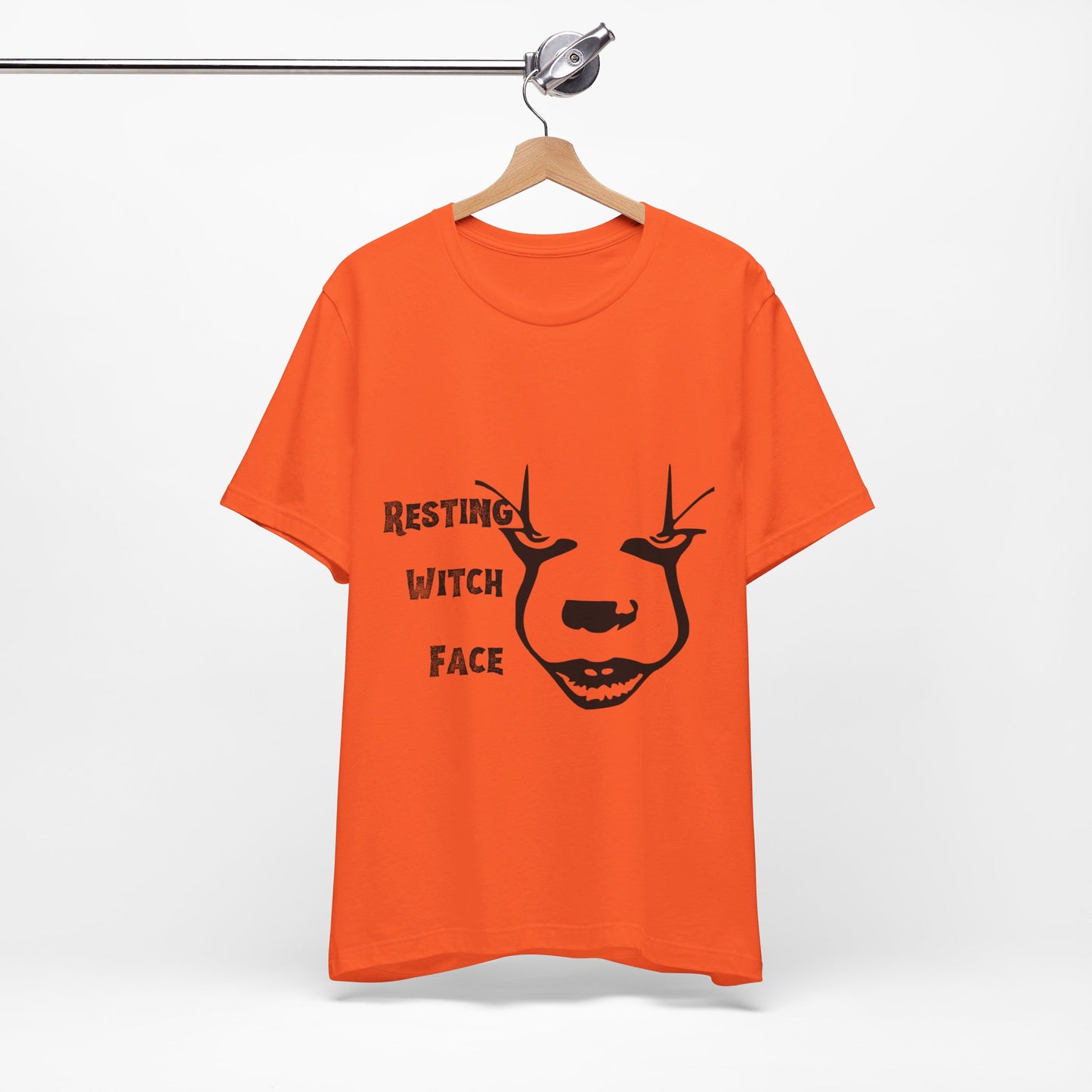 Resting Witch Face Halloween Collection Unisex Jersey Short Sleeve Tee