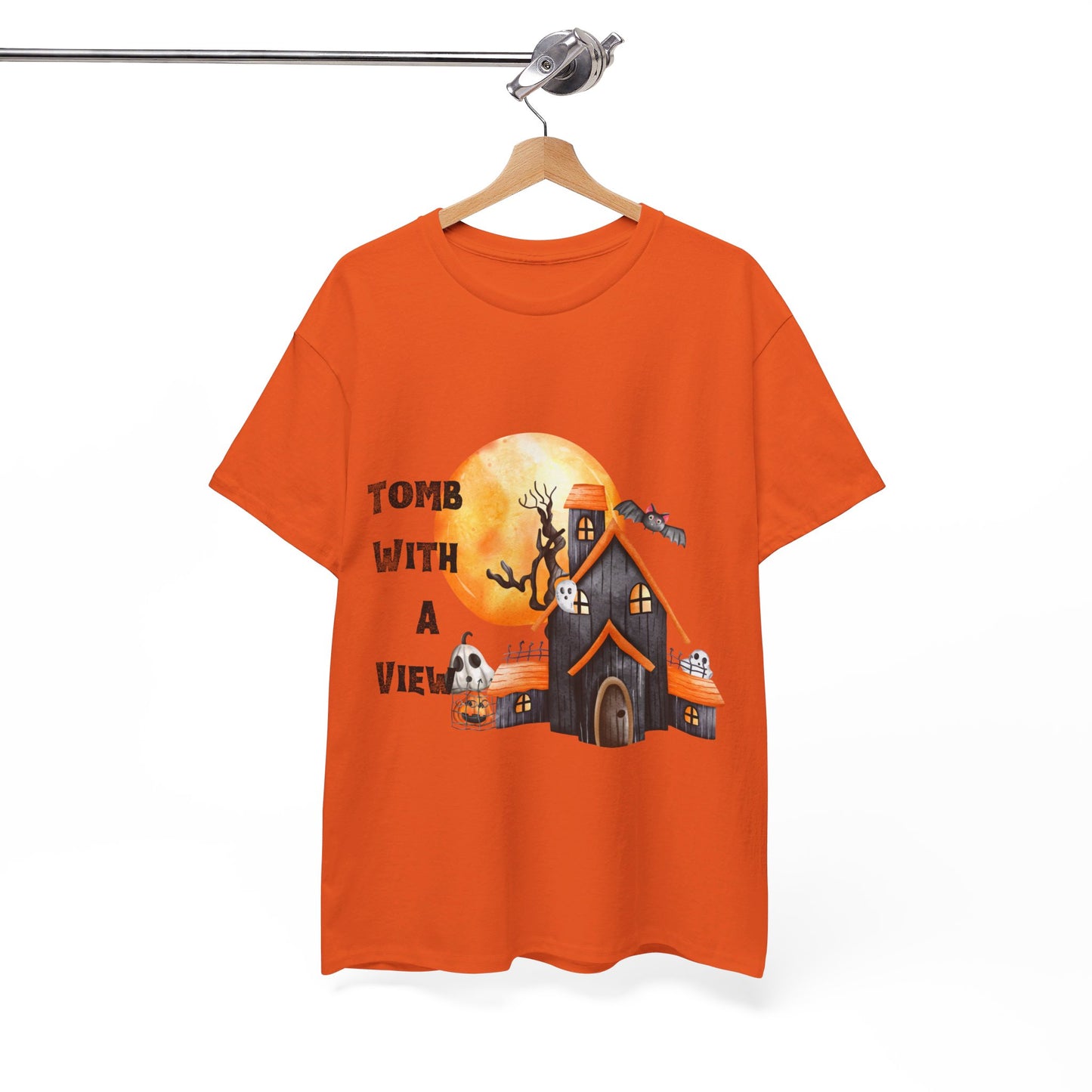 Tomb With A View Halloween Unisex Heavy Cotton Tee