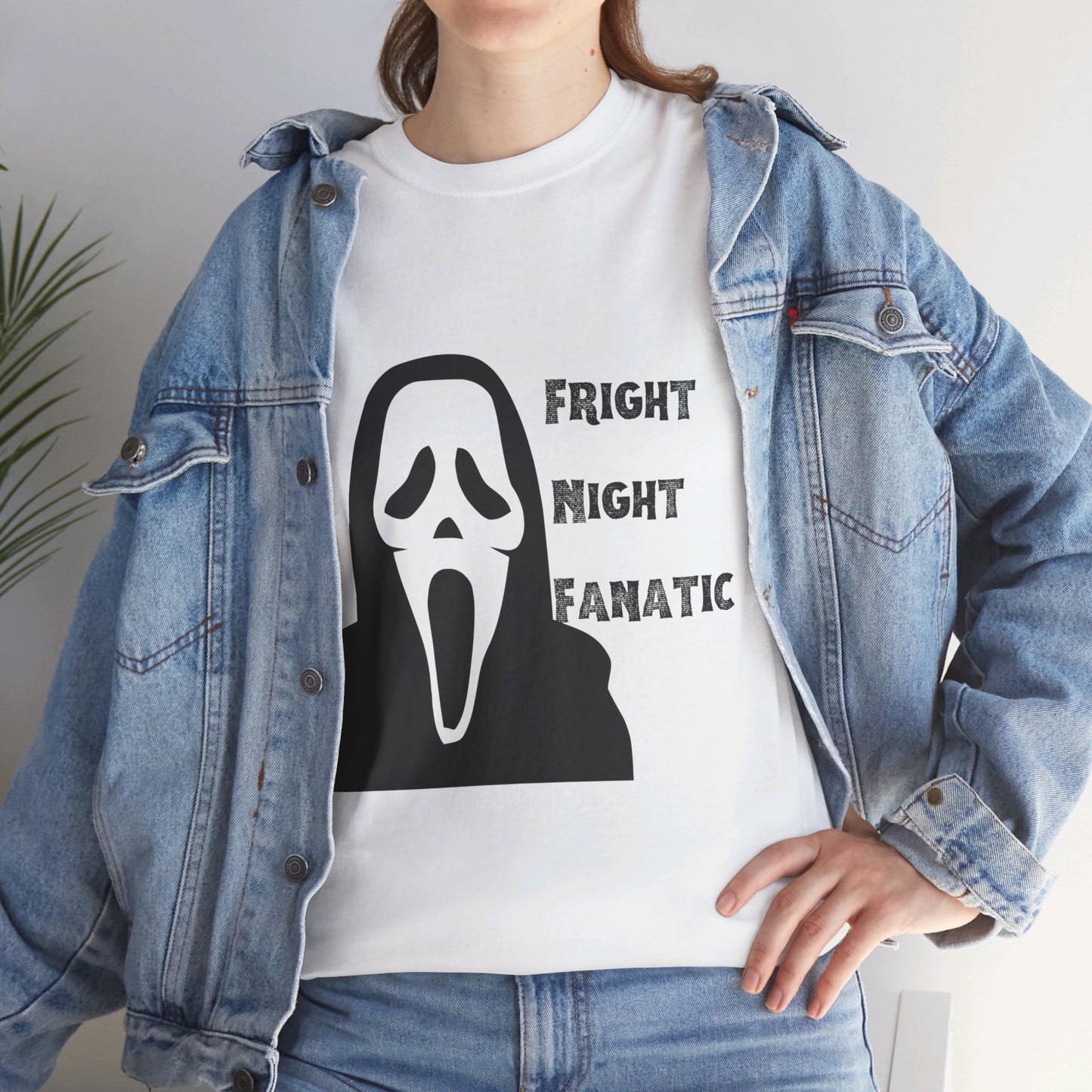 Fright Night Fanatic Halloween Unisex Heavy Cotton Tee