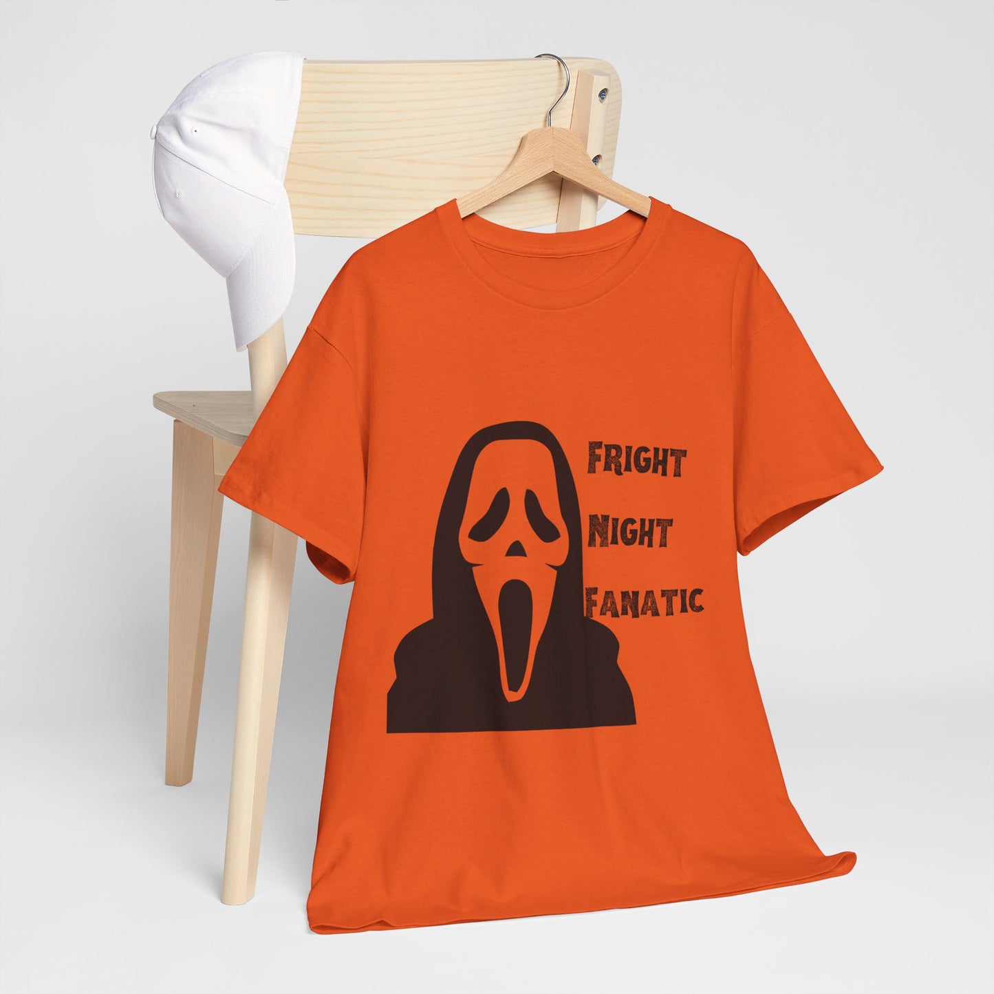 Fright Night Fanatic Halloween Unisex Heavy Cotton Tee