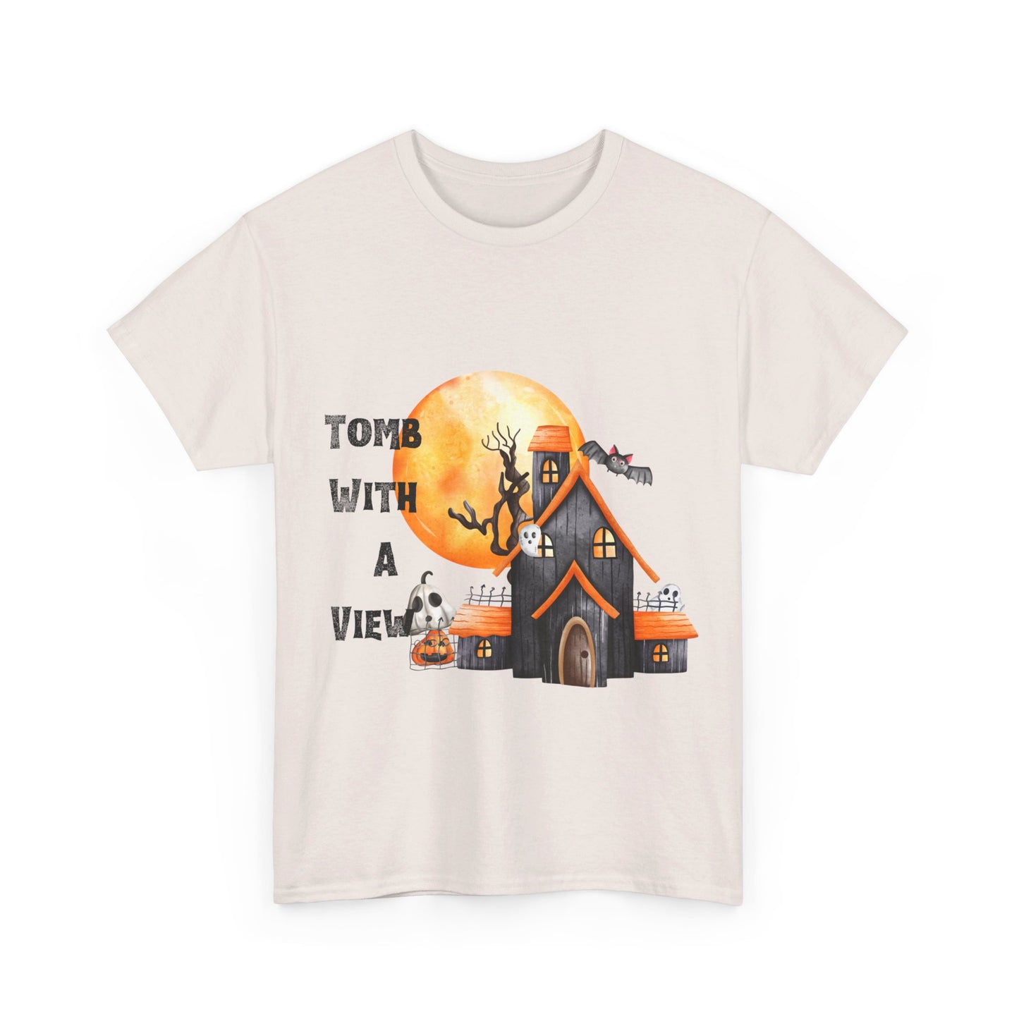 Tomb With A View Halloween Unisex Heavy Cotton Tee