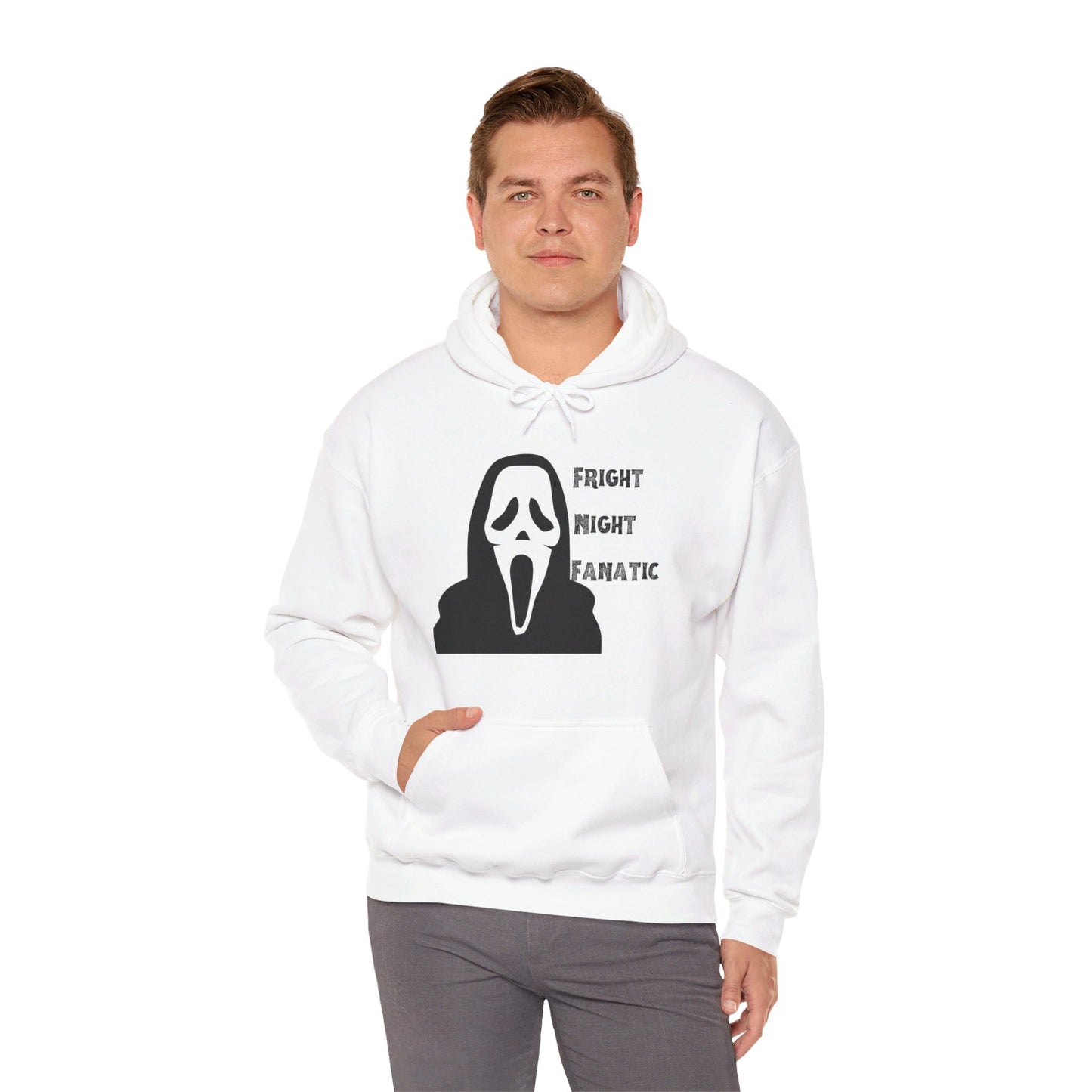 Fright Night Fanatic Hoodie Halloween Unisex Heavy Blend™ Hooded Sweatshirt