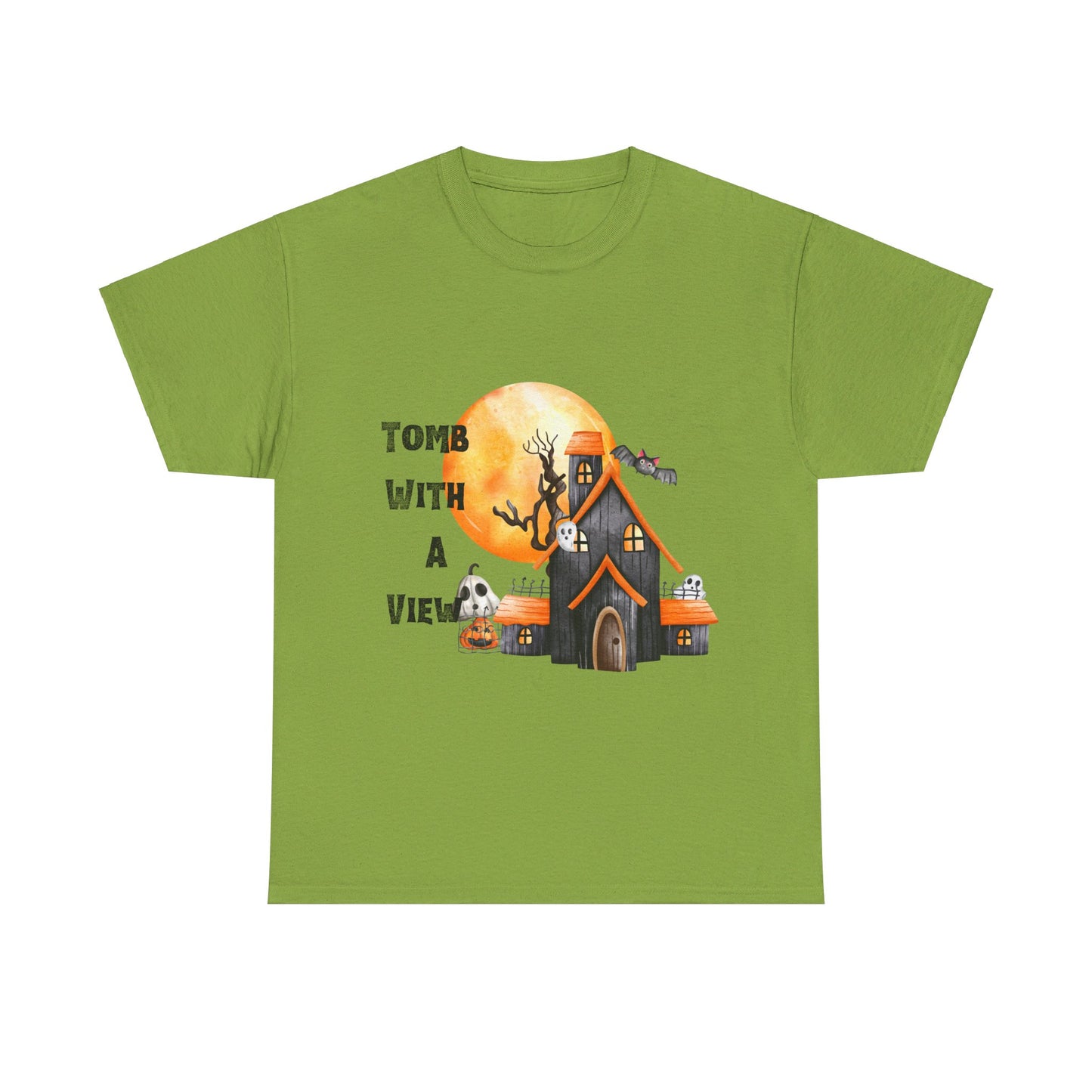 Tomb With A View Halloween Unisex Heavy Cotton Tee