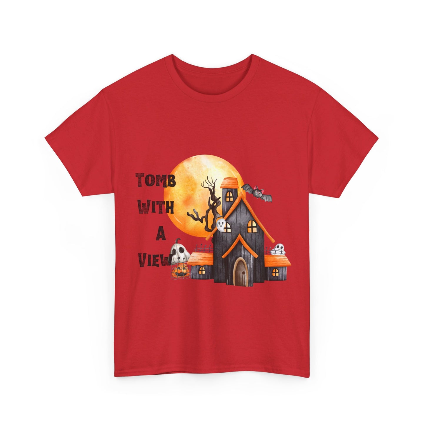 Tomb With A View Halloween Unisex Heavy Cotton Tee