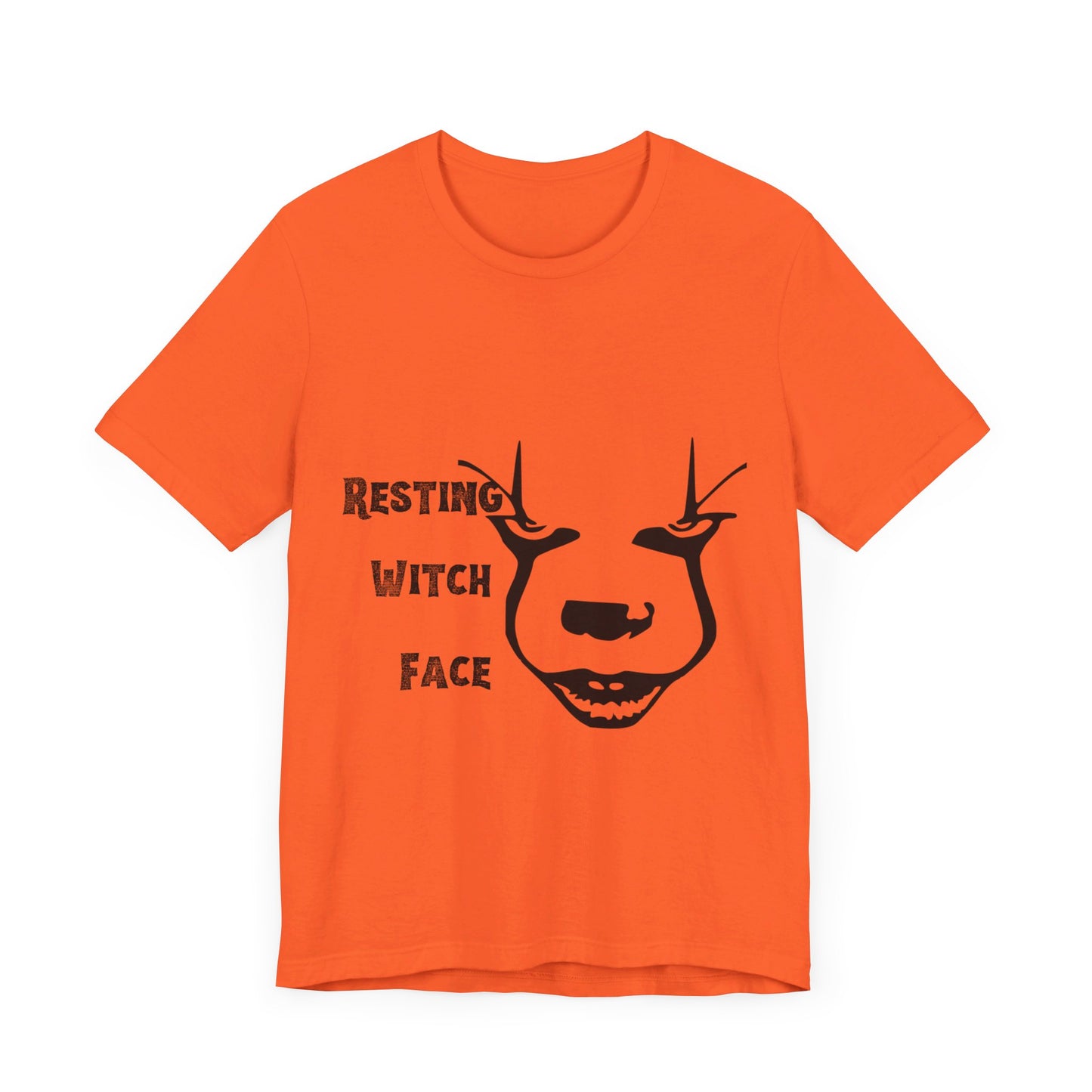 Resting Witch Face Halloween Collection Unisex Jersey Short Sleeve Tee