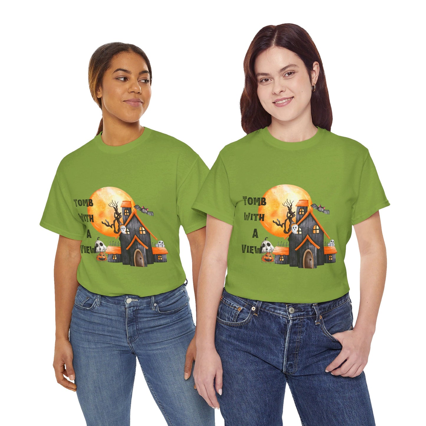 Tomb With A View Halloween Unisex Heavy Cotton Tee